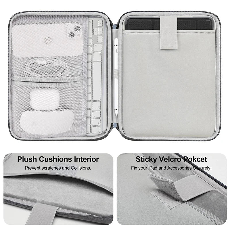 Funda Organizadora Elegante y Multi-Compartimentos para Tabletas de 10-13'' - Organizador de Tabletas Elegante