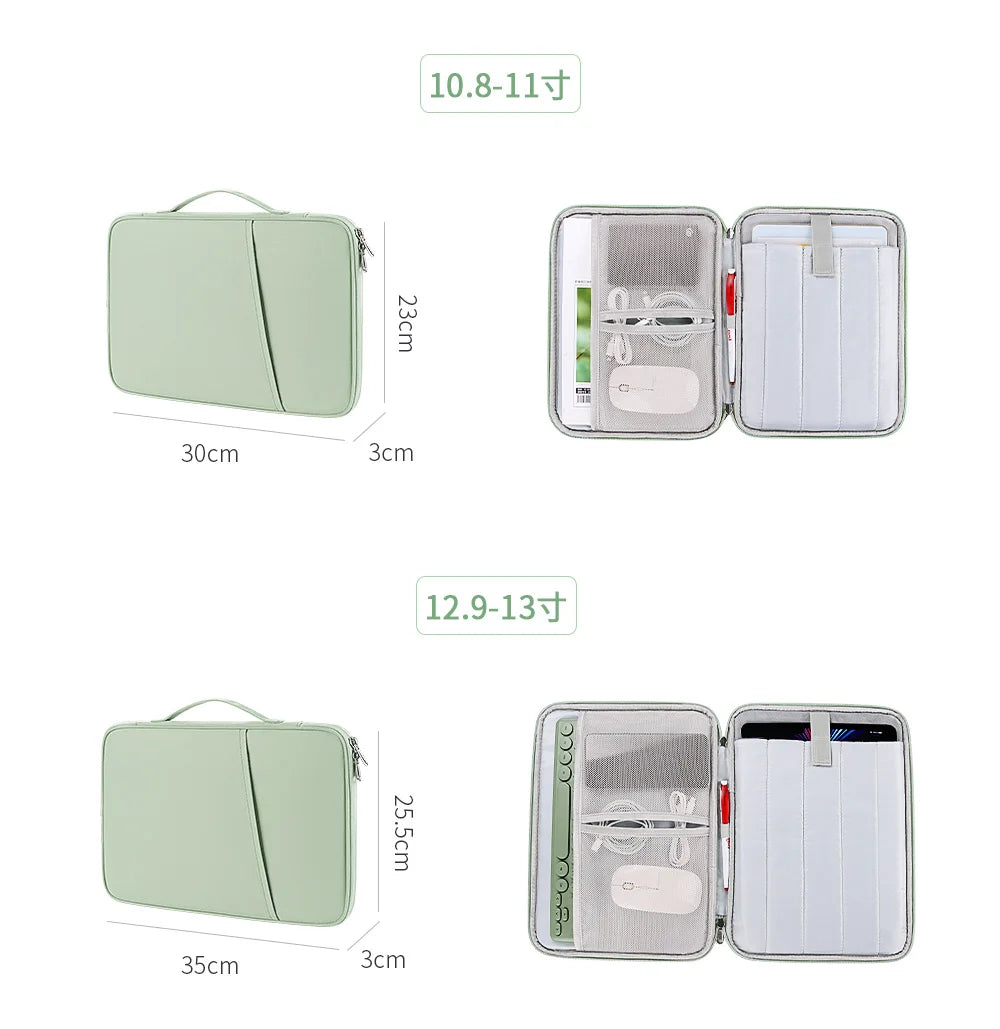 Funda Organizadora Elegante y Multi-Compartimentos para Tabletas de 10-13'' - Organizador de Tabletas Elegante
